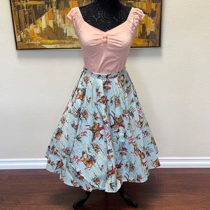 Western circle skirt